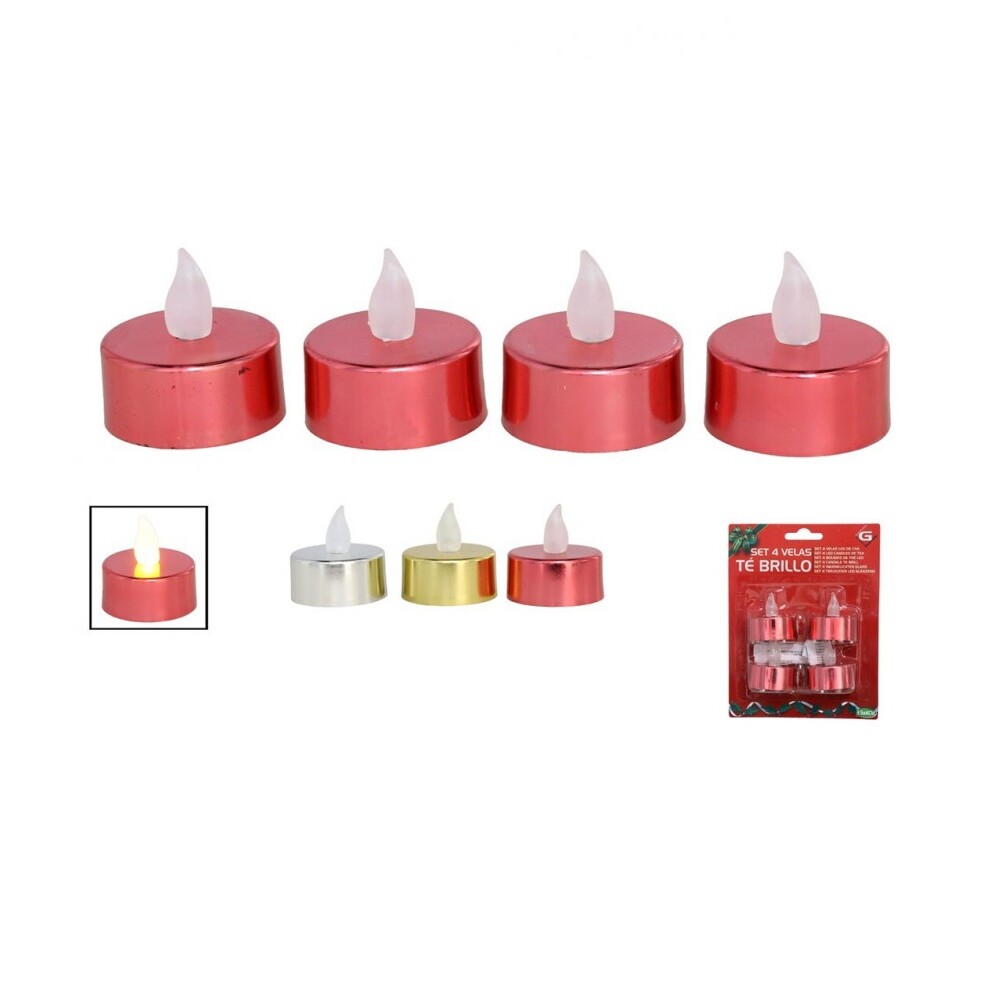 Set 4 Velas Te Brillo 3.5X4Cm GE SET 4 VELAS TE BRILLO 3.5X4CM 3STD