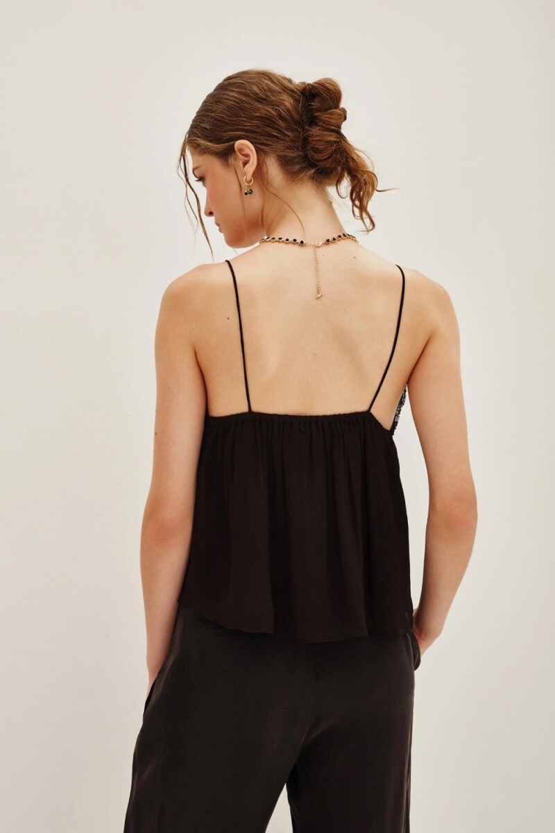 Top Fireworks Sequins Negro