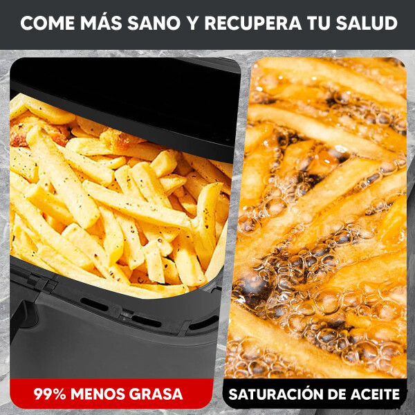 Freidora Sin Aceite Digital 8l Pk-013 Fd FREIDORA PUNKTAL PK-013FD 8LTS