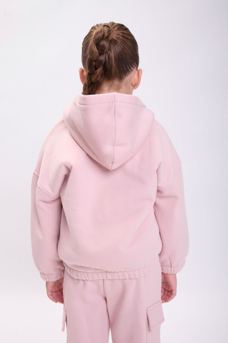 Campera sherpa interior Rosa