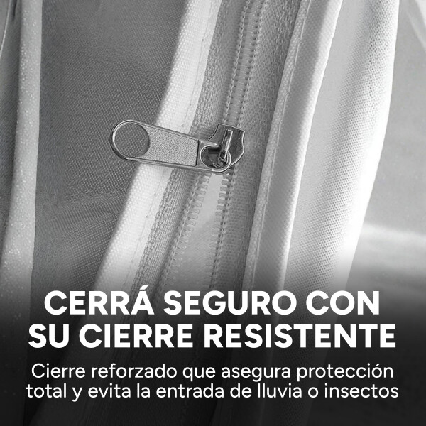 Funda Lavarropas Carga Superior Impermeable Antipolvo Color Gris