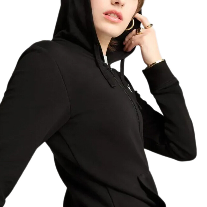 Puma Ess Full-zip Hoodie Tr Negro