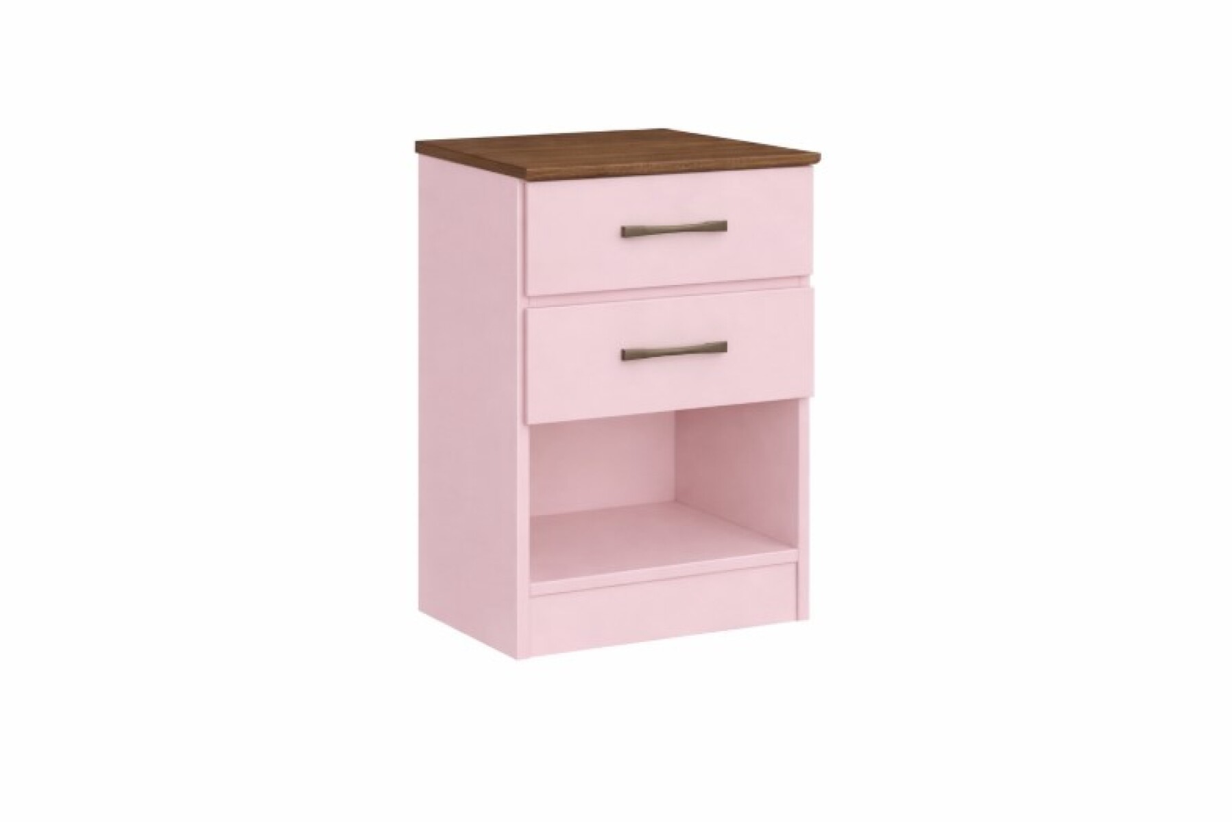 Mesa de luz Aurora 2 Cajones color ANGELIN - color BLUSH 