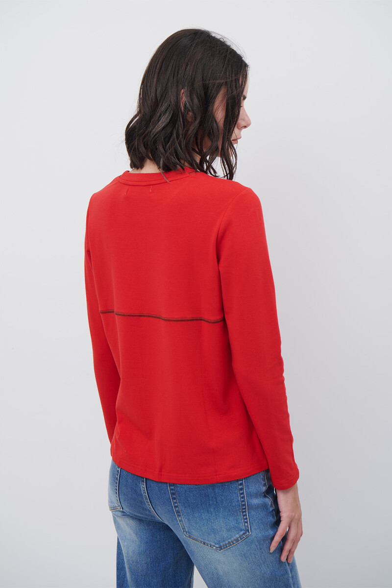 REMERA GLACIAR ROJO