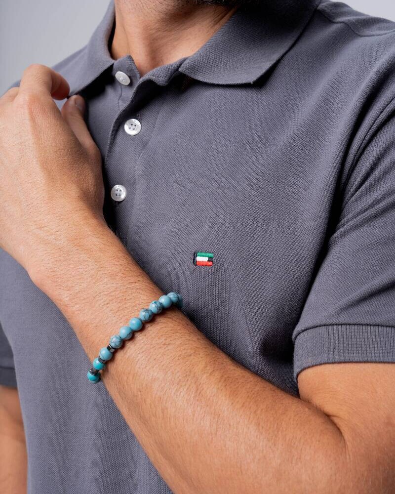 Remera polo basica Gris oscuro