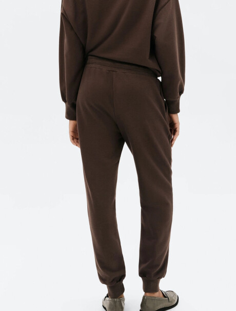 PANTALÓN BABUCHA DE ALGODÓN MARRÓN