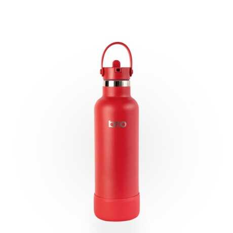 Set de lunchera de neopreno y botella de acero inoxidable 750ml brio set diamantes/rojo