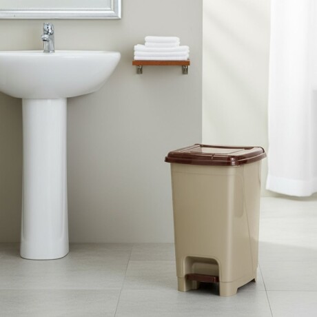 Tarro de residuos 25L con pedal BEIGE