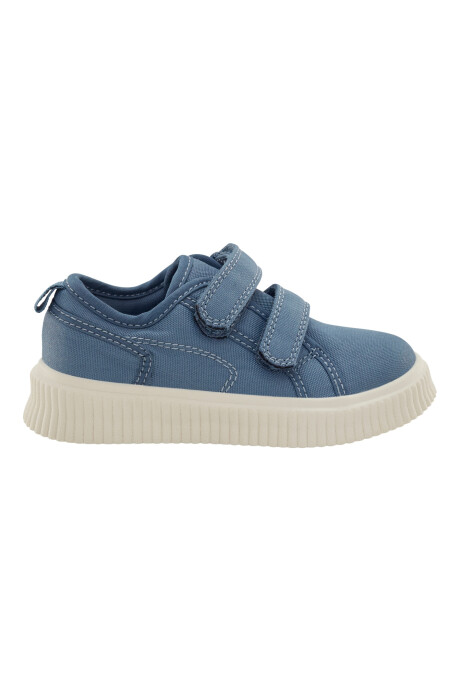 Zapatilla con velcro, azul Sin color