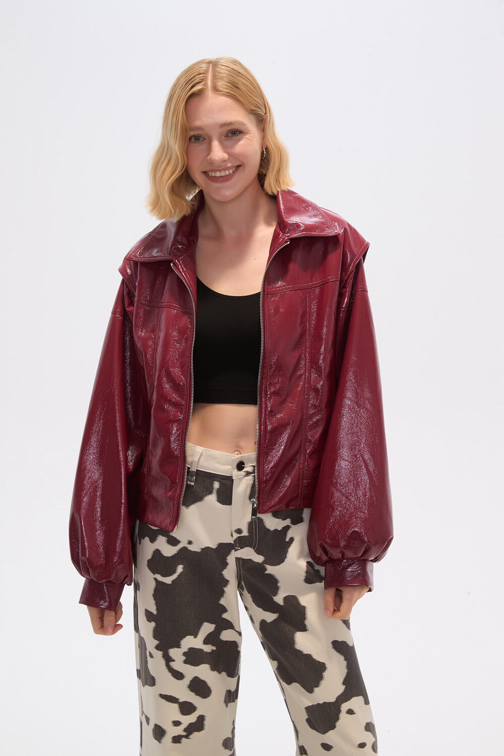 Chaqueta Chunk Cereza