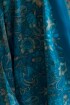 Capa corta de seda Azul y turquesa