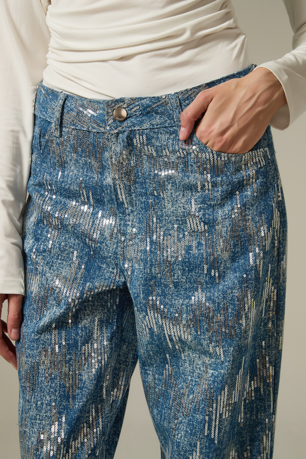Pantalon Merel Azul Grisaceo