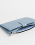 Ficheros Romántico Billetera Fichero Con Snap - Azul Celeste