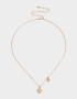 Cadena Corta con Dije Capsula Especial Cadena Corta Con Dije Acuario - Dorado