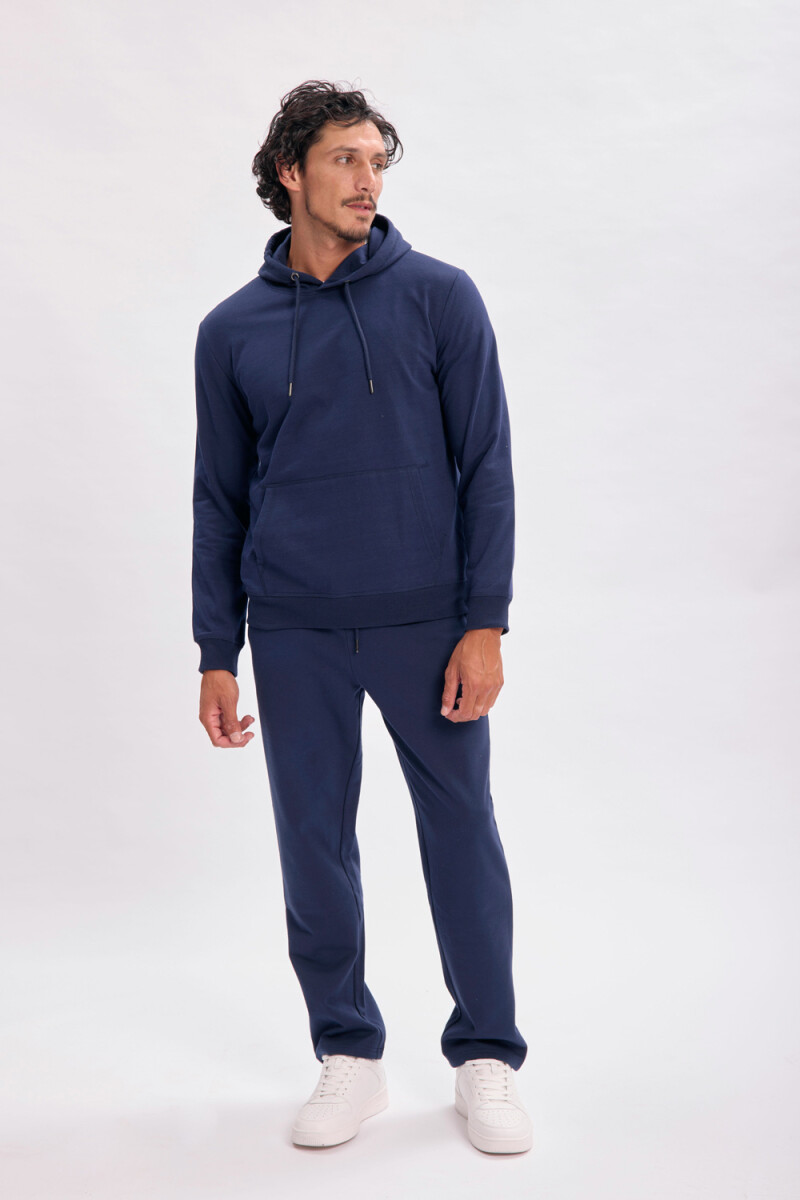 Hoodie deportivo - Azul Marino 