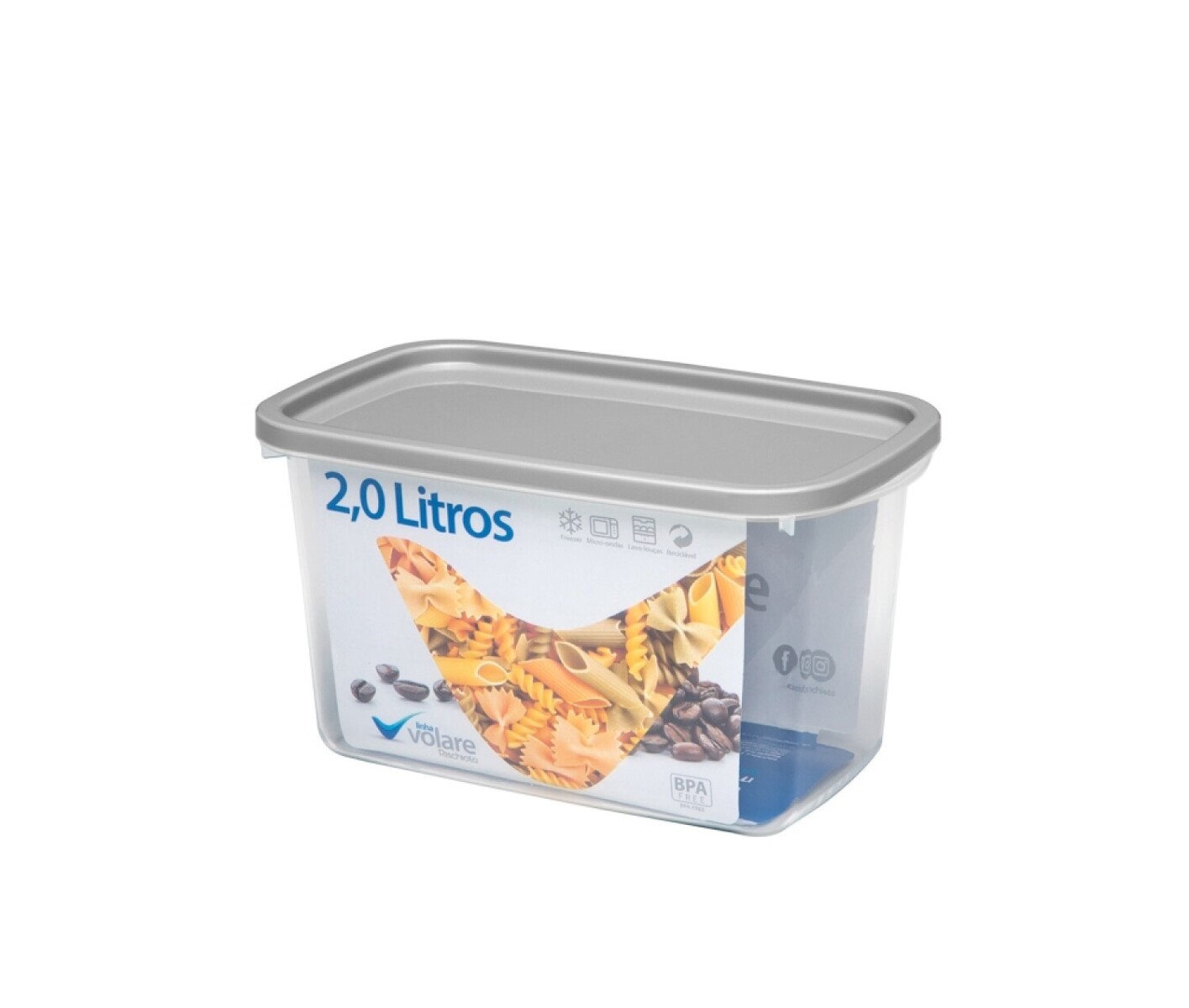 TUPPER RECTANGULAR VOLARE 2 LTS - MULTICOLOR 
