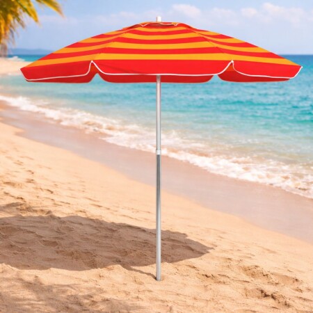 SOMBRILLA DE PLAYA BAGUM ESTAMPADA 2 METROS SOMBRILLA DE PLAYA BAGUM ESTAMPADA 2 METROS