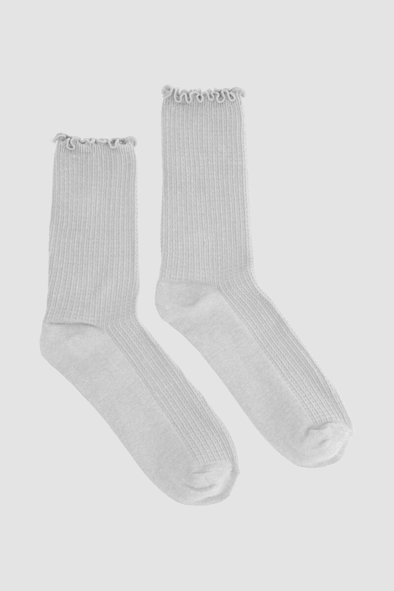 Medias damas leona - Gris claro 