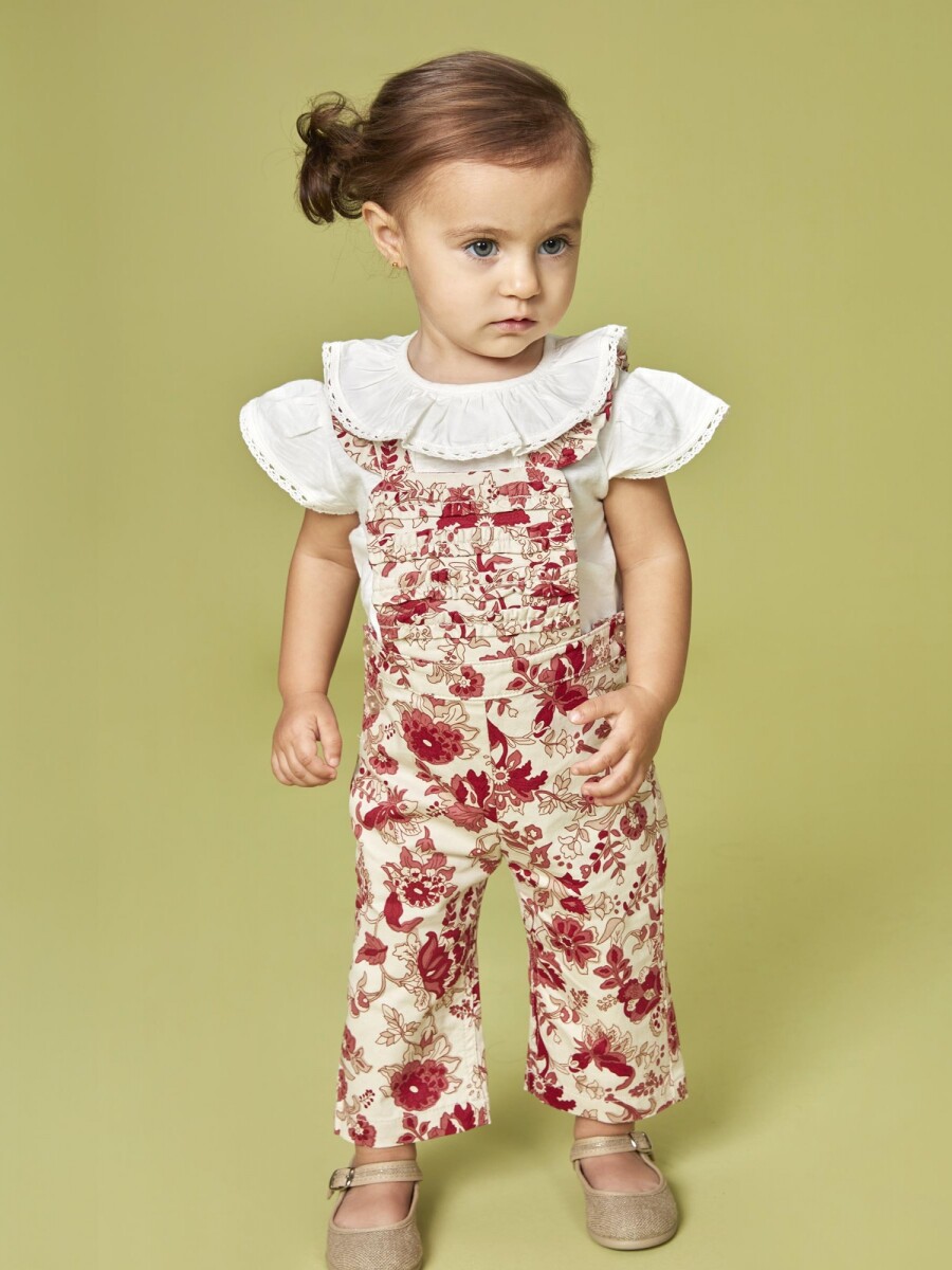 Pantalon Con Tirantes Piedra