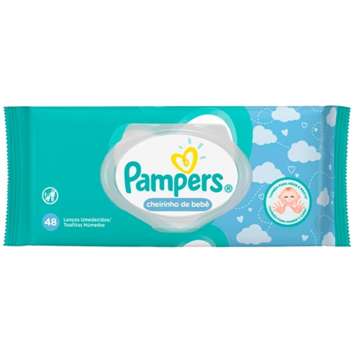 Toallitas Húmedas Pampers Fragancia de Bebé 48 Unidades 