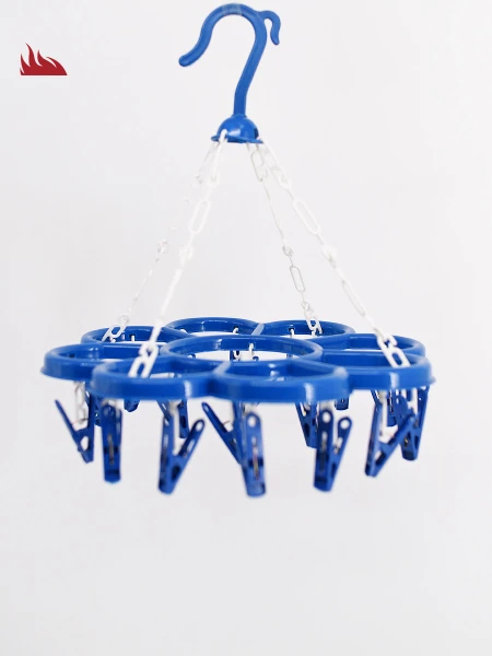 PERCHA P/ROPA INTERIOR 32 CM AZUL