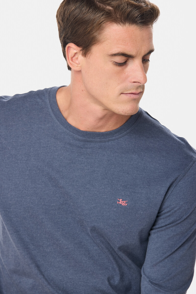 REMERA LISA DE ALGODÓN - Marino 