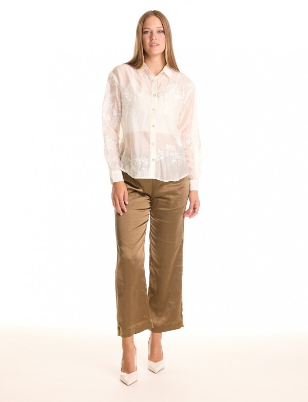 Camisa Bordada CRUDO