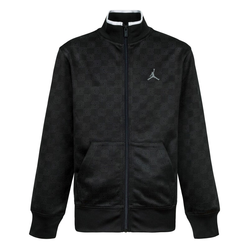 Abrigo Jordan Monogram Track Jack de Niño Negro