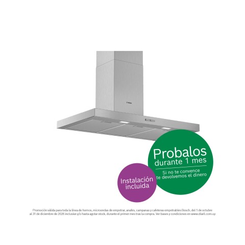 Campana de pared Bosch DWB96BC50 Plana 90 cm Campana de pared Bosch DWB96BC50 Plana 90 cm