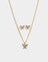Bijouterie Set Strass Bijou Set Con Strass - Dorado