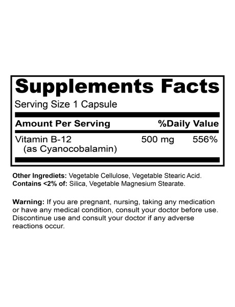 Vitamina B12 Sundown Naturals 500Mcg 200 comprimidos Vitamina B12 Sundown Naturals 500Mcg 200 comprimidos