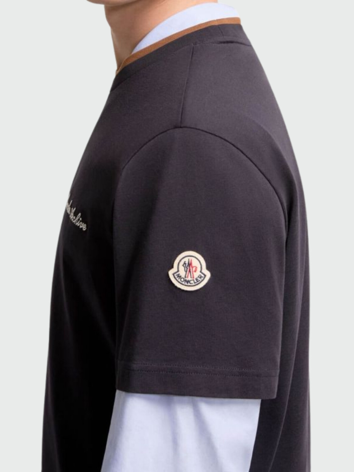 MONCLER - Remera de Algodón con Logo 742