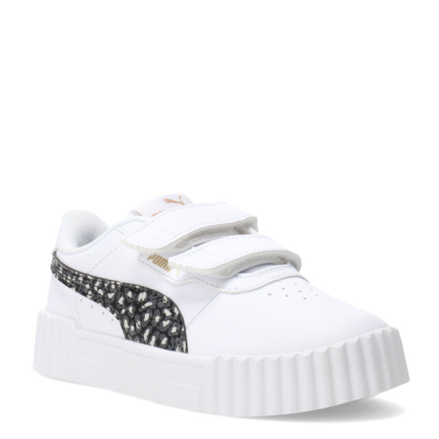 Championes Infantiles Puma Carina 3.0 Animal Blanco - Negro