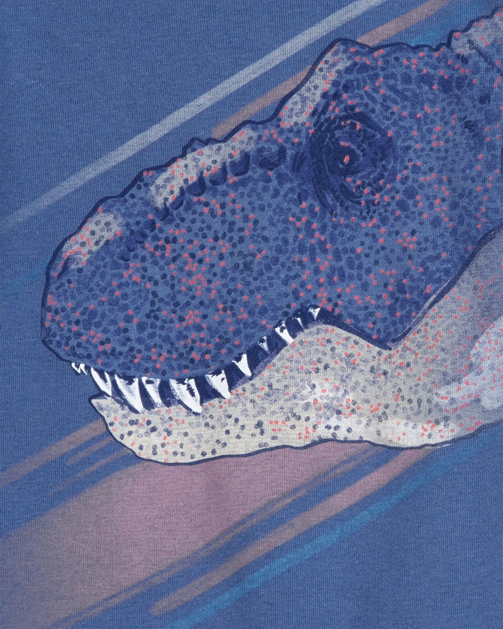 Pijama cuatro piezas de algodón, dos pantalones y dos remeras, diseño dinos Sin color