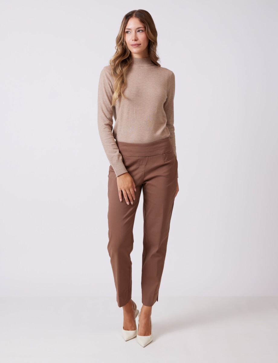 Pantalon Slim - Marron 