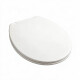 Tapa Inodoro Universal Oval Polipropileno Blanca Mate