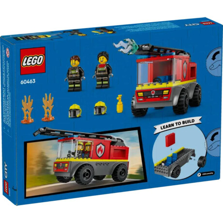 Lego City F1 Camion de Bomberos con escalera 82 Piezas +4 Lego Boys