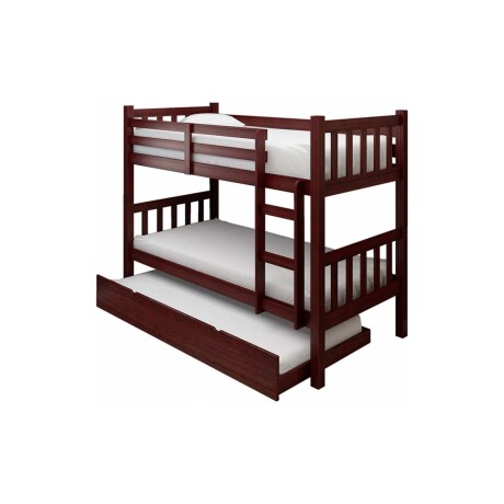 TRICAMA CUCHETA 1 PLAZA MDF-Y-PINO MARRON B102