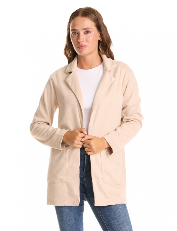 Blazer Faux Suede BEIGE