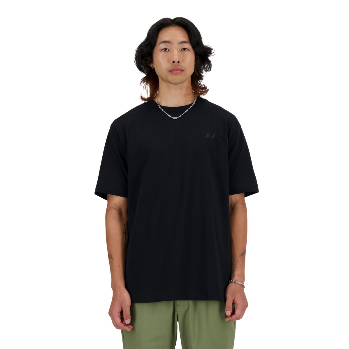 Remera New Balance de Hombre - Athletics Cotton - MT41533BK - BLACK 