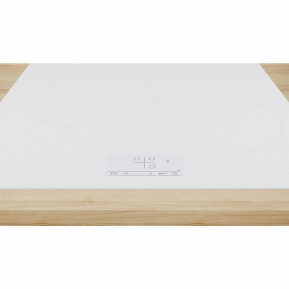 Placa de induccion Bosch 60cm Blanco s/perfiles cromados blanco