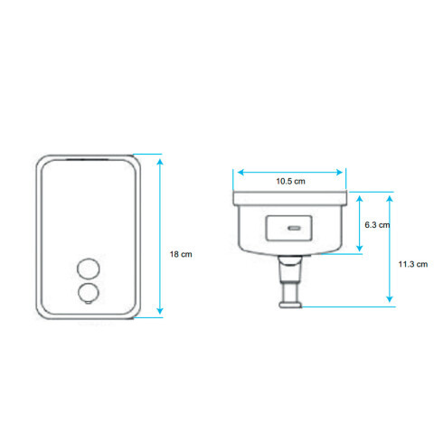 Dispensador De Jabon 850Ml Acero Inoxidable 304 Pulido 000