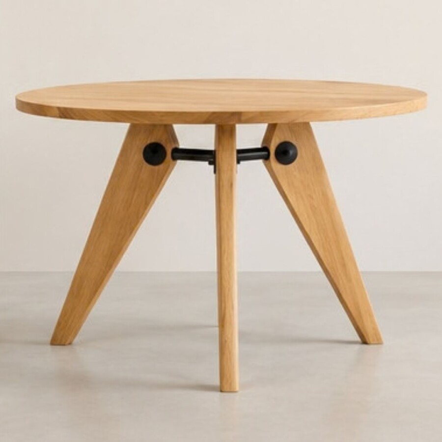 Mesa de comedor Gueridon 95 cm Negro