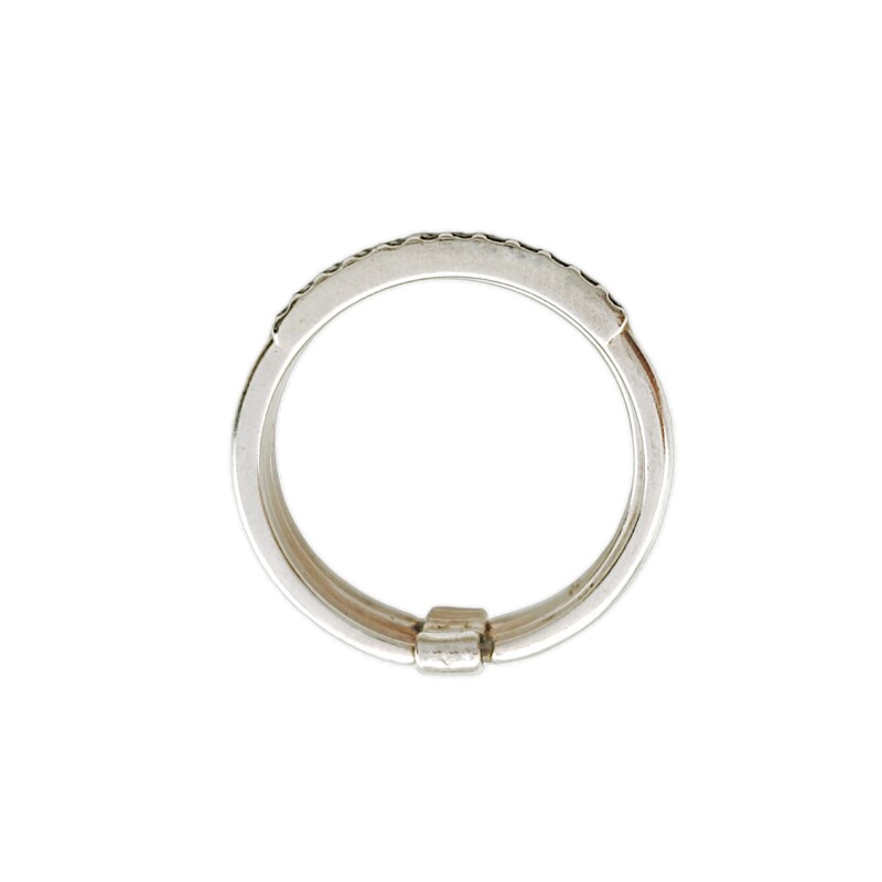 Anillo Triple-Plata 925-Piedra Ónix-AN3851 conpiedra