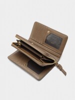 Cartera Lisa Con Hebilla camel