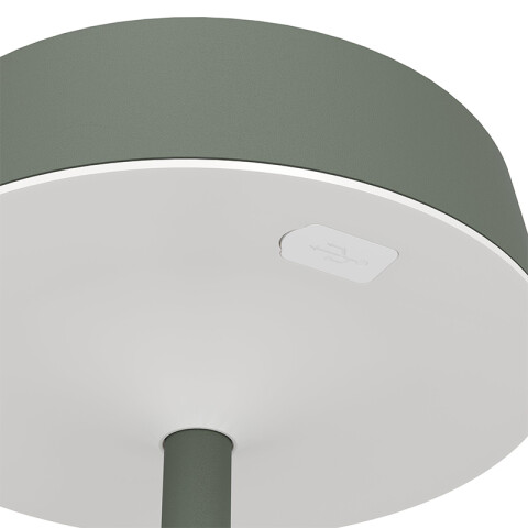 Lámpara de mesa verde solar-USB 3W 3 tonalidades EG3686