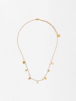 Collar Corto Con Perlas - Plata De Ley 925 dorado