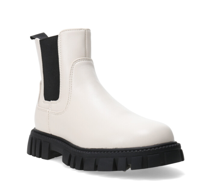 Botas de Niña MINI Miss Carol NARVA con elastico Blanco Hueso