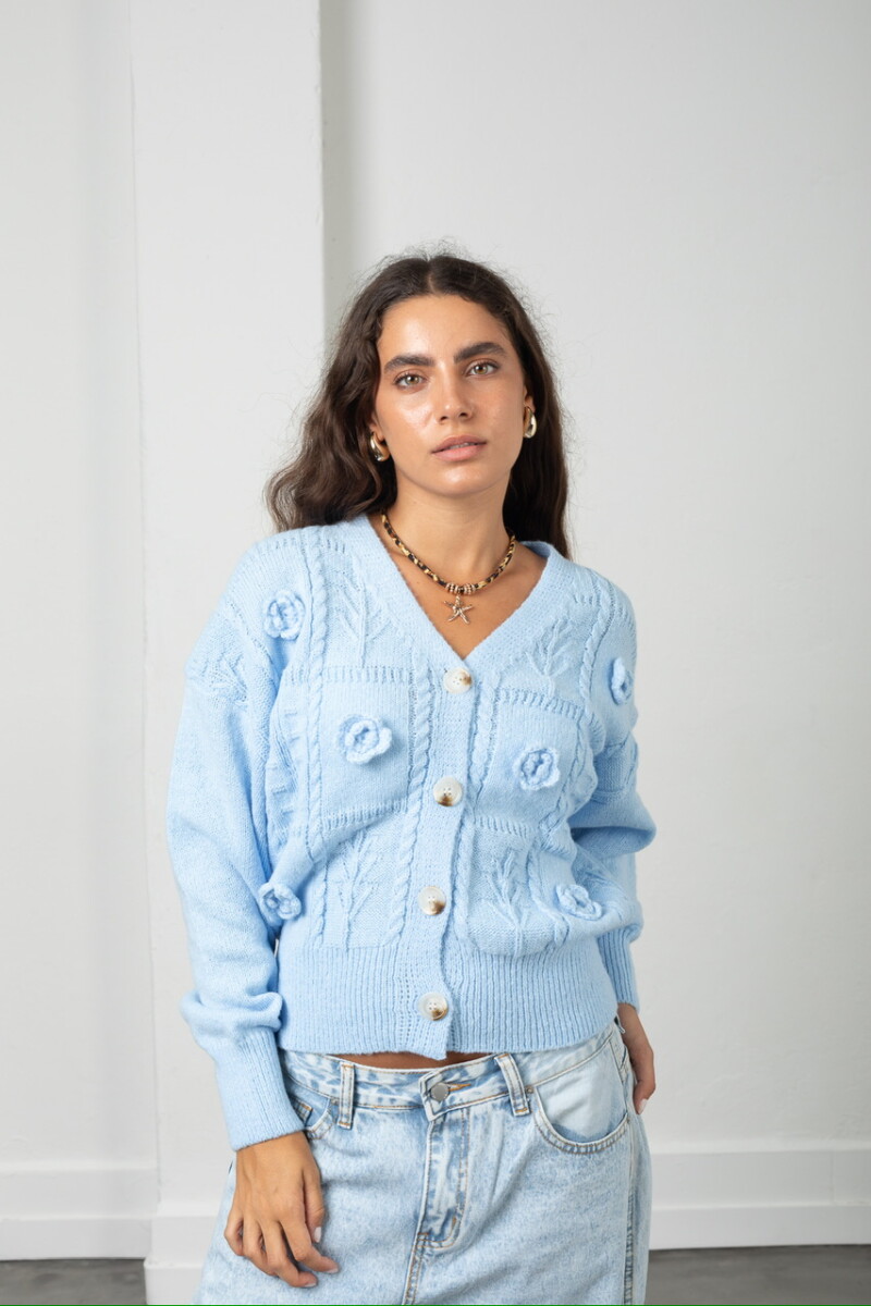 Saco Olivia - celeste 