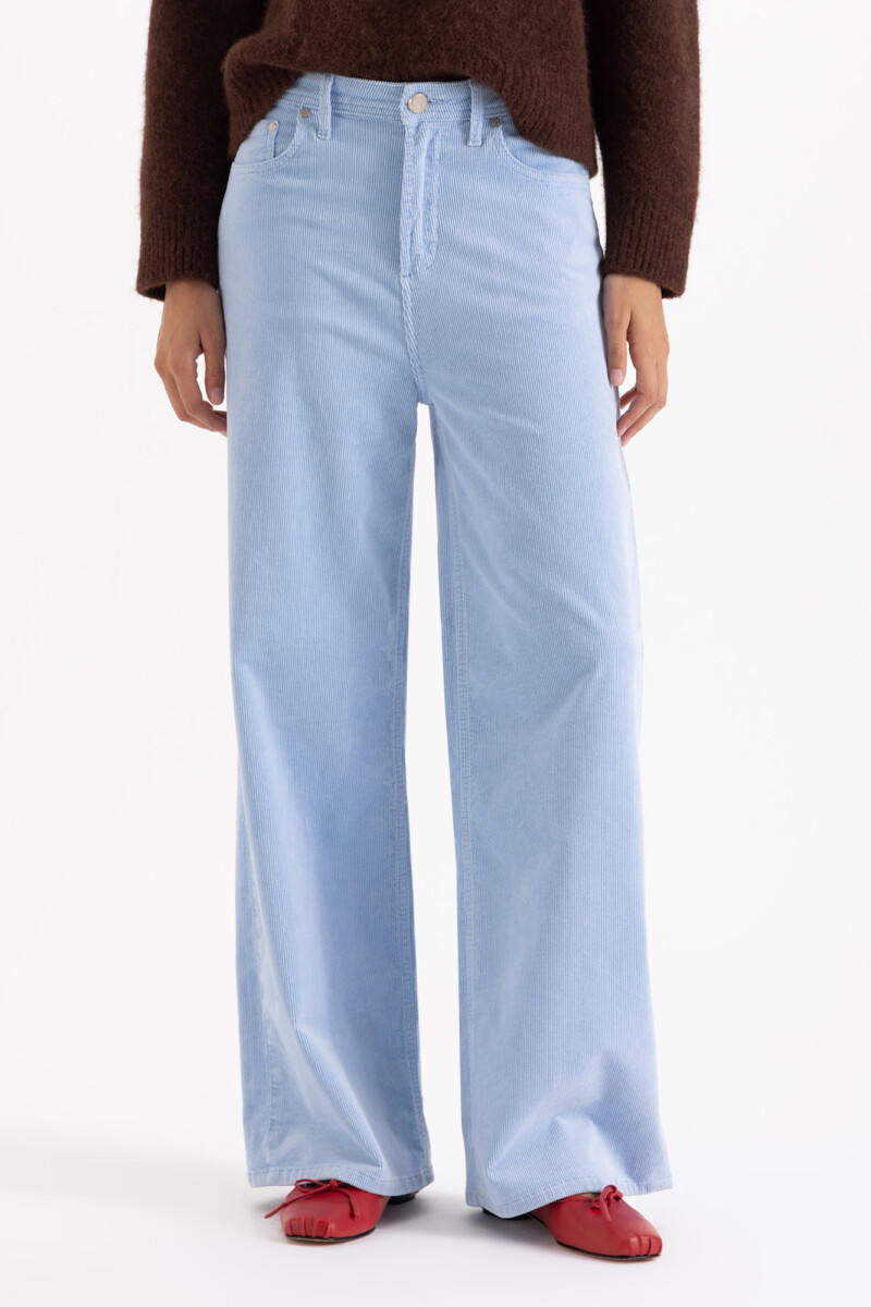 JEANS WIDE X CORD MARRON Celeste
